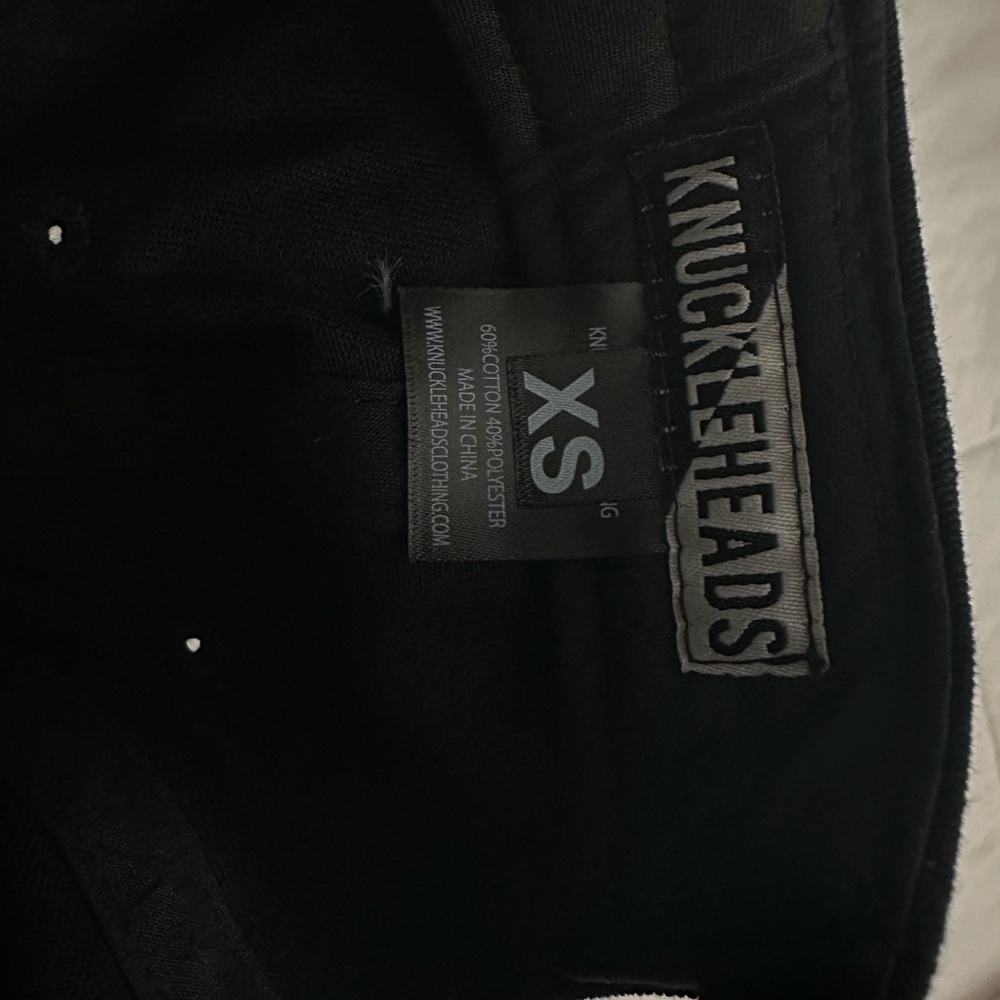Knuckleheads Two-Tone Kids Snapback Hat in Black and Brown - Picture 3 of 3